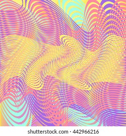 Moving colorful lines of abstract background. Vector illustration.