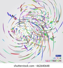 Moving colorful lines abstract background