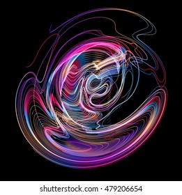 Trasladando líneas coloridas de fondo abstracto