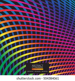 Moving colorful lines of abstract background for design
