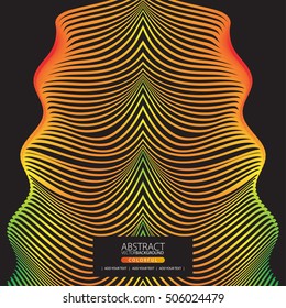 Moving colorful lines of abstract background for design