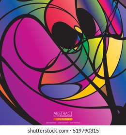 Líneas coloridas y en movimiento de fondo abstracto para el diseño