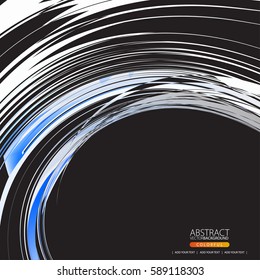 Moving colorful lines of abstract background for design
