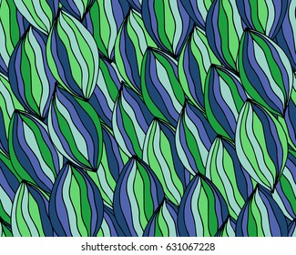 Moving colorful lines of abstract background, seamless
