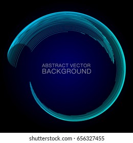 Moving colorful lines of abstract background