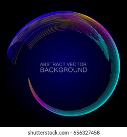 Moving colorful lines of abstract background