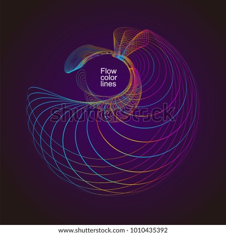 Moving colorful lines of abstract background 