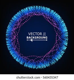 Moving Colorful Lines. Abstract Vector Background. For Posters, Brochure
