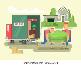Moving design flat