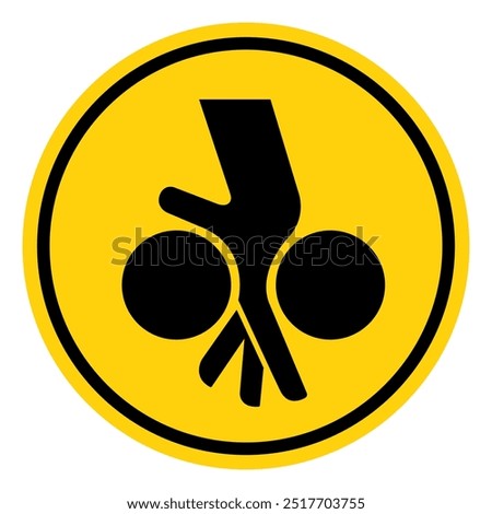 Moving Equipment Can Cause Severe Injury Symbol Sign, Vector Illustration, Isolate On White Background Label .EPS10