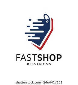 Moving Fast Shopping Delivery Logo Icon Symbol Template Illustration