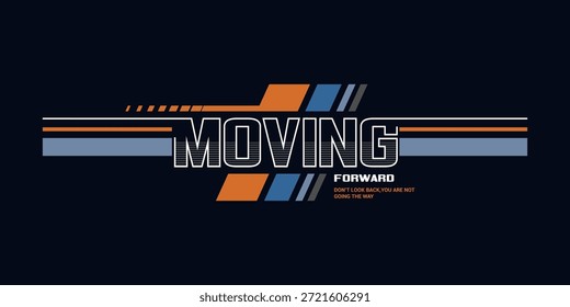moving forward graphic illustration idea
