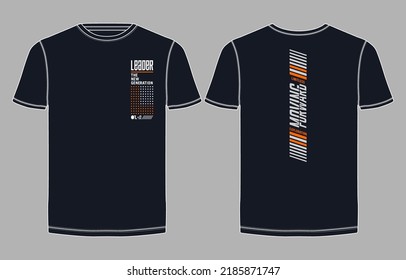 Moving forward, modern and stylish typography slogan print t shirt. Colorful abstract design vector illustration also for background, typography, poster and more.