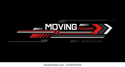 moving forward quote graphic lines
