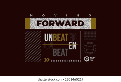 moving forward typography for print t shirt
