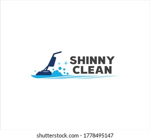 Moving Forward Vacuum Cleaner Vector Logo Design Template For Housekeeping And Cleaning Service