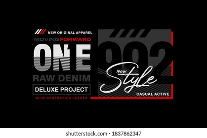 MOVING FORWARD,modern and stylish typography slogan. CASUAL ACTIVE. Abstract design with the camouflage and the lines style. Vector print tee shirt, typography, poster. Global swatches.
