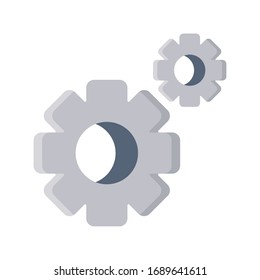 moving gear on white background vector illustration design
