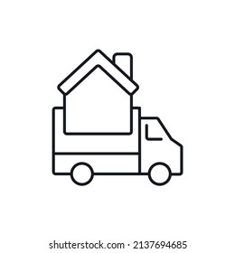 Moving Home icons  symbol vector elements for infographic web