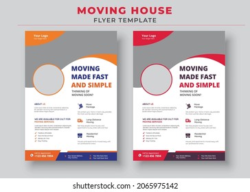 Moving House Flyer Templates, Need To Move Flyer, Moving Made Fast And Simple Flyer