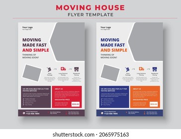 Moving House Flyer Templates, Need To Move Flyer, Moving Made Fast And Simple Flyer