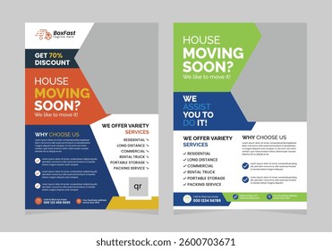 Moving House Services Flyer Design Template