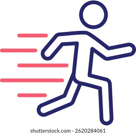 Moving Icon Color Vector Illustration