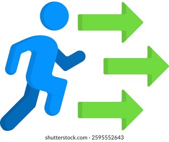 Moving Icon Flat Vector Illustration