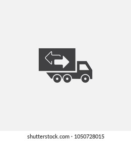 Moving icon. Simple element illustration. Moving symbol design from Real Estate collection. Can be used for web and mobile.