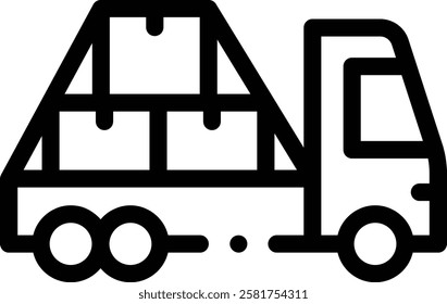 moving icon. Thin Linear Style Design Isolated On White Background