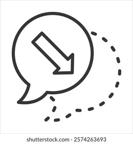 Moving Icon Vector Illustration Outline