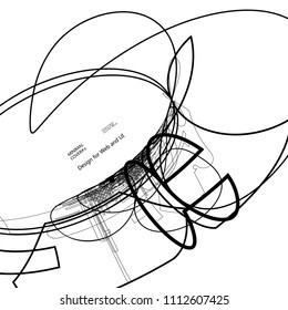 Moving lines of abstract background  