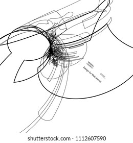 Moving lines of abstract background  