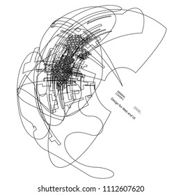 Moving lines of abstract background  