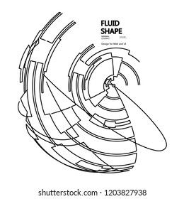Moving lines of abstract background