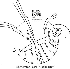 Moving lines of abstract background