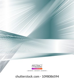 Moving lines of abstract background for design