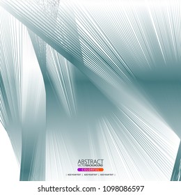 Moving lines of abstract background for design