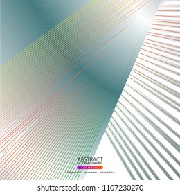 Moving lines of abstract background for design