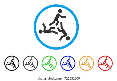 Moving Men rounded icon. Style is a flat moving men gray symbol inside light blue circle with black, gray, green, blue, red, orange versions. Vector designed for web and software interfaces.