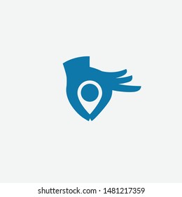 moving place logo icon template