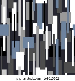 moving rectangles on black seamless pattern