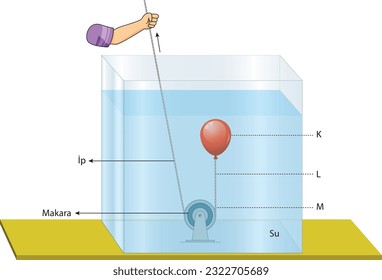 Moving Reel, Water, Balloon, Experiment, Rope, Deney, Fizik, Asit, Baz, Çözelti, Karışım, Çubuk, Metal, Katı, Sıvı, Gaz, Kimyasal Tepkime, İp, Buharlaşma, Yoğunlaşma, Süblimleşme, Makara