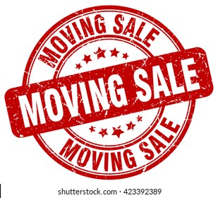 Moving Sale. Stamp