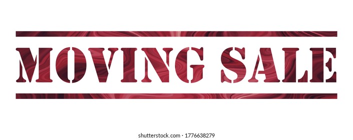moving sale Vector stamp. White isolated