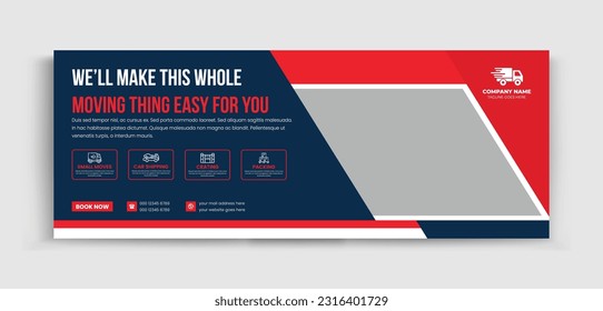 Moving Service Timeline Web Banner Social Media Design Perfect and modern home sale banner template for real estate Company, web ads