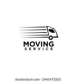 Diseño de logotipo vectorial de camión de servicio móvil