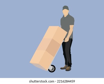 moving and storage delivery man service warehouse worker
