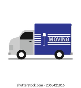 Moving Truck Delivery Shipping Container Illustration
