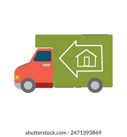 Moving truck icon clipart avatar logotype isolated vector illustration